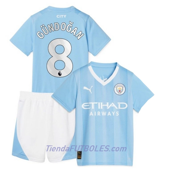 Conjunto Manchester City Gundogan 8 Niño Primera 23/24