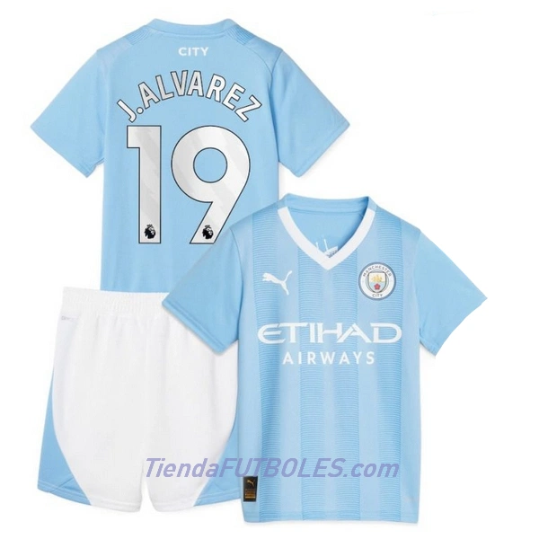 Conjunto Manchester City J. Alvarez 19 Niño Primera 23/24