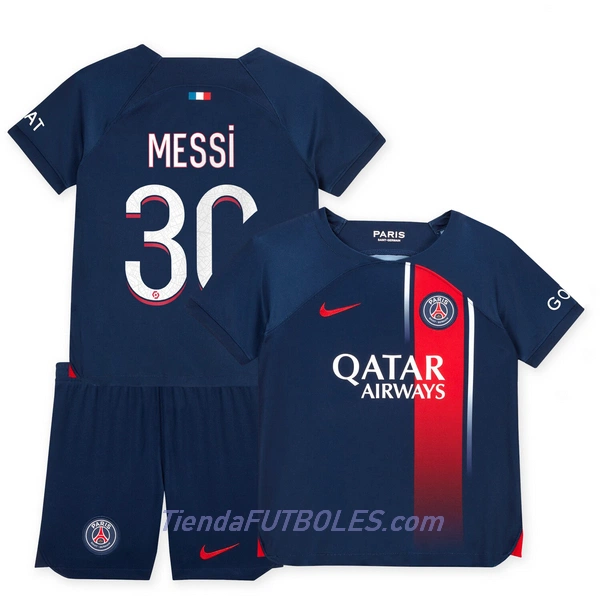 Conjunto Paris Saint-Germain Messi 30 Niño Primera 23/24