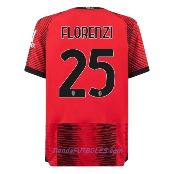 Camiseta AC Milan Florenzi 25 Hombre Primera 23/24