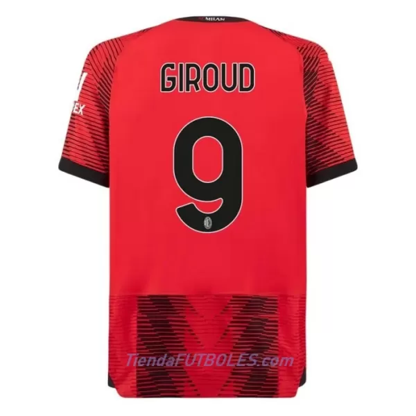 Camiseta AC Milan Giroud 9 Hombre Primera 23/24