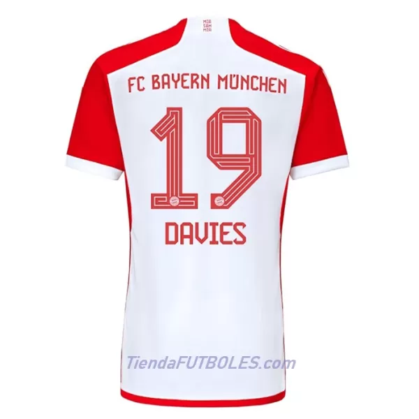 Camiseta Bayern de Múnich Alphonso Davies 19 Hombre Primera 23/24