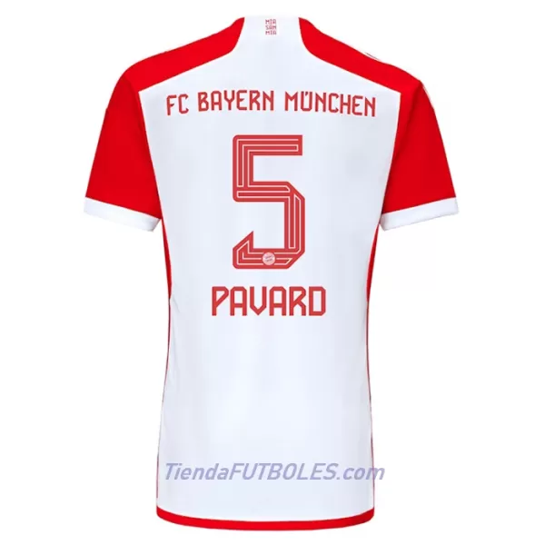 Camiseta Bayern de Múnich Benjamin Pavard 5 Hombre Primera 23/24