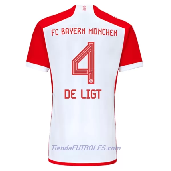 Camiseta FC Bayern de Múnich De Ligt 4 Hombre Primera 23/24