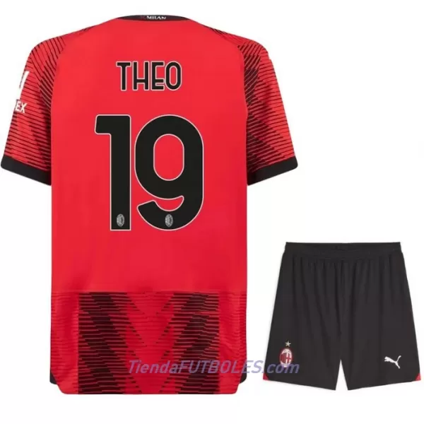 Conjunto AC Milan Theo 19 Niño Primera 23/24