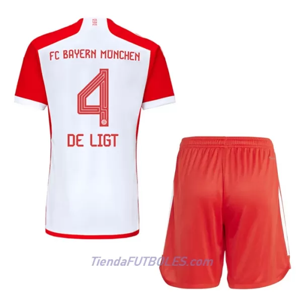 Conjunto FC Bayern de Múnich De Ligt 4 Niño Primera 23/24