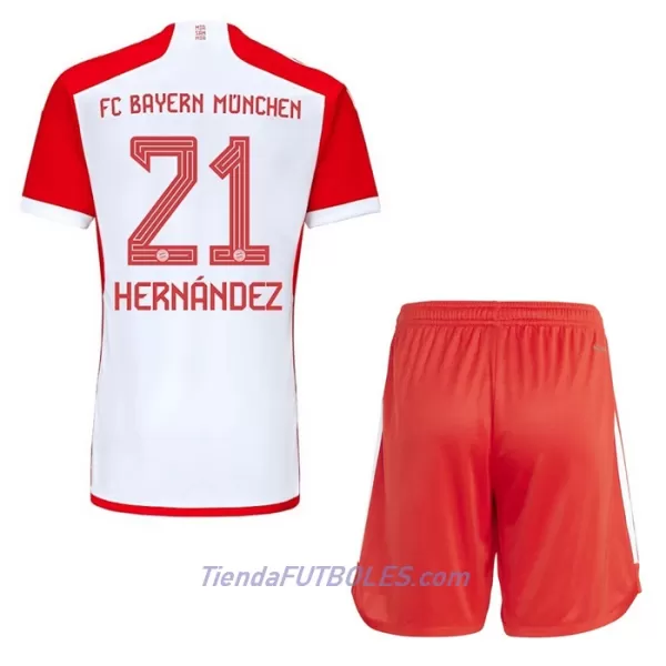 Conjunto FC Bayern de Múnich Lucas Hernandez 21 Niño Primera 23/24