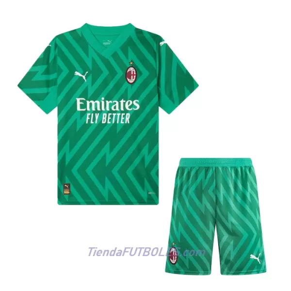 Conjunto Portero AC Milan Niño Primera 23/24