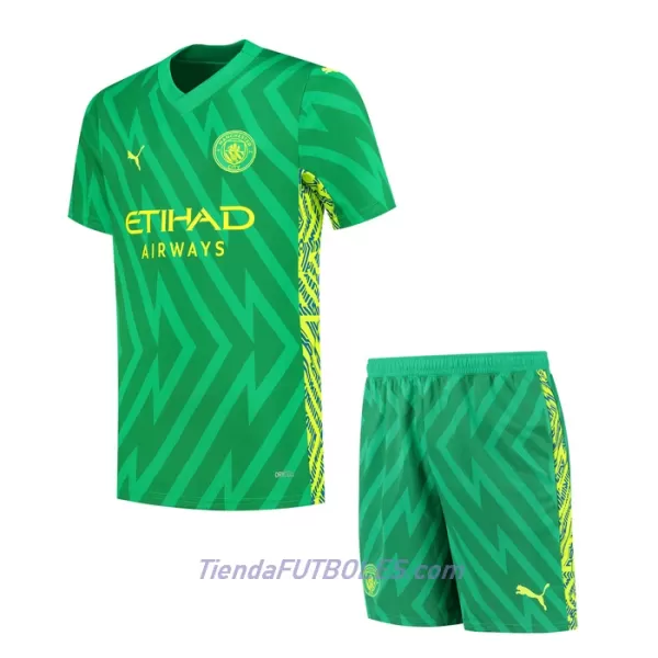 Conjunto Portero Manchester City Niño Primera 23/24