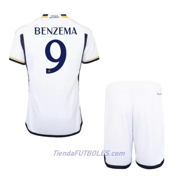 Conjunto Real Madrid Benzema 9 Niño Primera 23/24