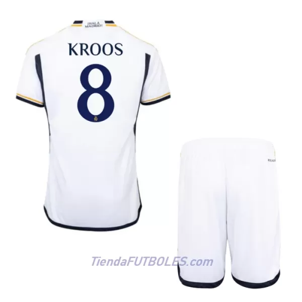 Conjunto Real Madrid Kroos 8 Niño Primera 23/24