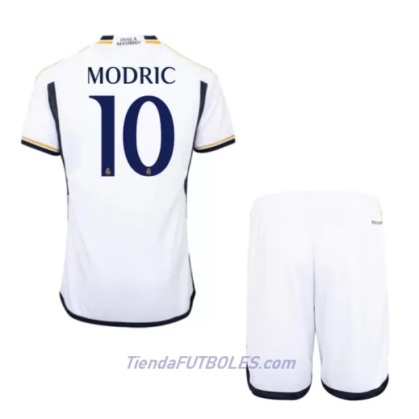 Conjunto Real Madrid Modrić 10 Niño Primera 23/24
