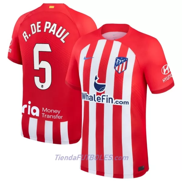 Camiseta Atlético Madrid R. De Paul 5 Hombre Primera 23/24