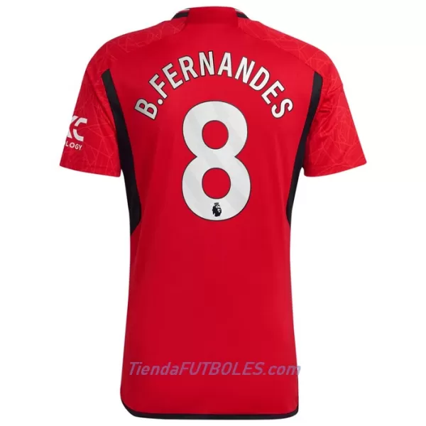 Camiseta Manchester United Bruno Fernandes 8 Hombre Primera 23/24