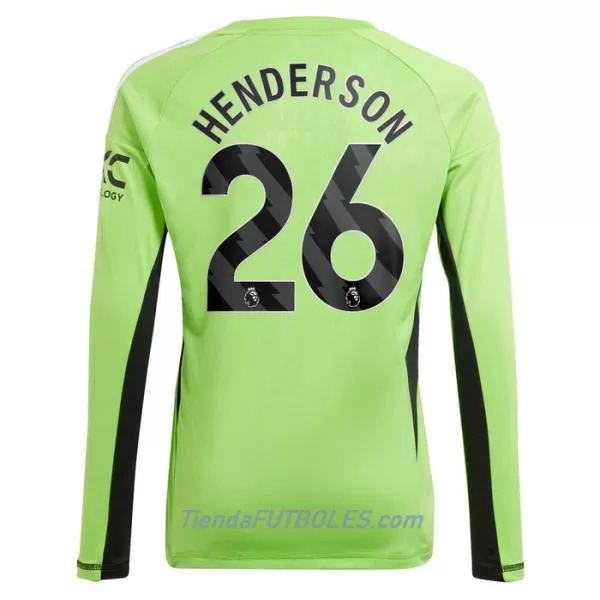 Camiseta Portero Manchester United Henderson 26 Hombre Primera 23/24 Manga Larga