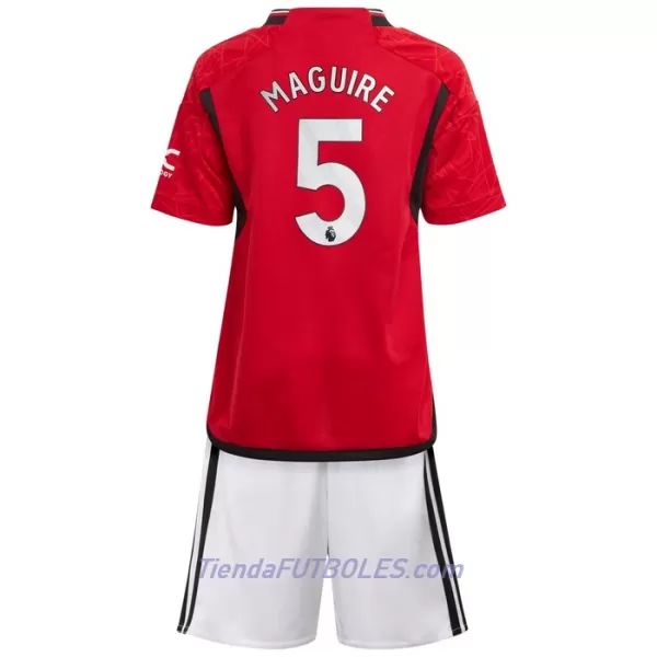 Conjunto Manchester United Maguire 5 Niño Primera 23/24
