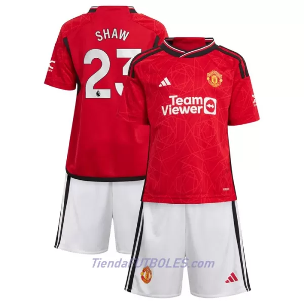 Conjunto Manchester United Shaw 23 Niño Primera 23/24