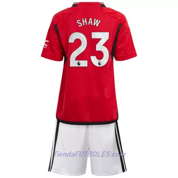 Conjunto Manchester United Shaw 23 Niño Primera 23/24