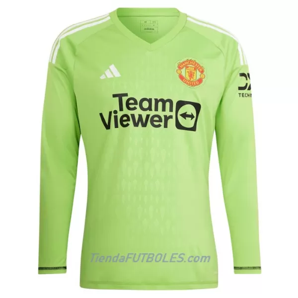 Conjunto Portero Manchester United Niño Primera 23/24 Manga Larga