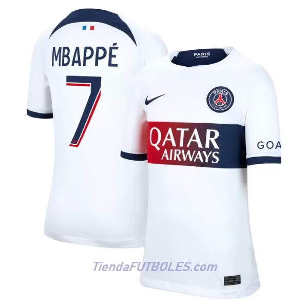 Camiseta Paris Saint-Germain Mbappé 7 Mujer Segunda 23/24