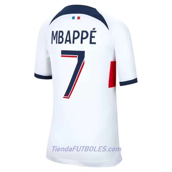 Camiseta Paris Saint-Germain Mbappé 7 Mujer Segunda 23/24