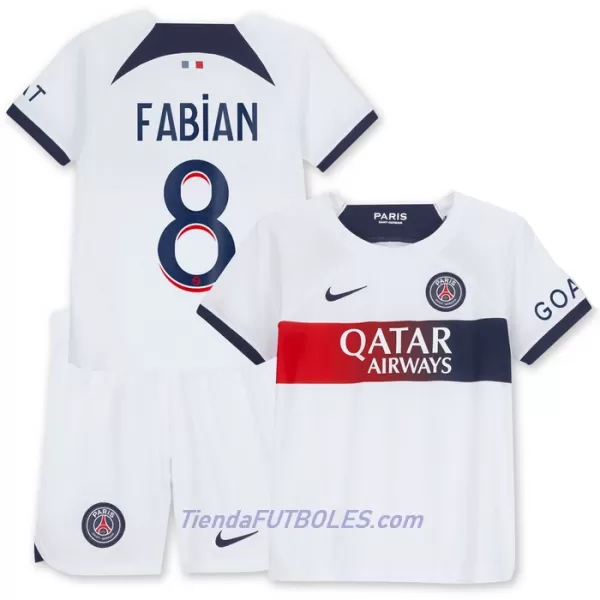 Conjunto Paris Saint-Germain Fabian 8 Niño Segunda 23/24