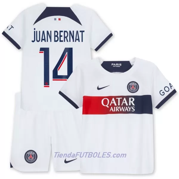 Conjunto Paris Saint-Germain Juan Bernat 14 Niño Segunda 23/24