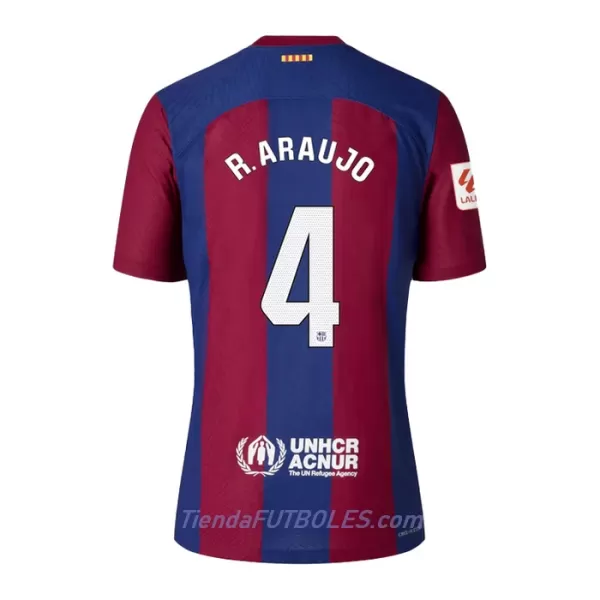 Camiseta FC Barcelona R. Araujo 4 Hombre Primera 23/24