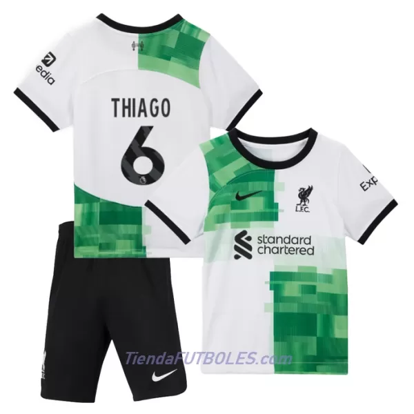 Conjunto Liverpool Thiago 6 Niño Segunda 23/24