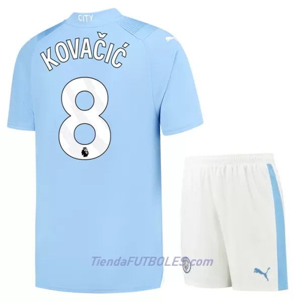 Conjunto Manchester City Kovacic 8 Niño Primera 23/24