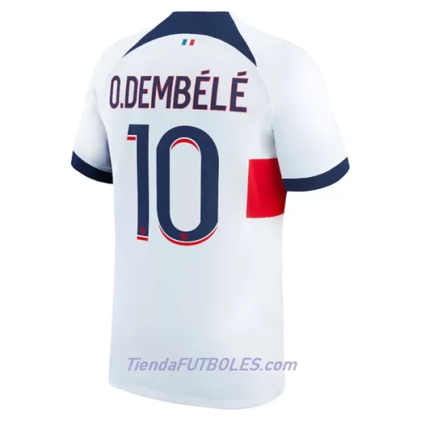 Conjunto Paris Saint-Germain Dembele 10 Niño Segunda 23/24