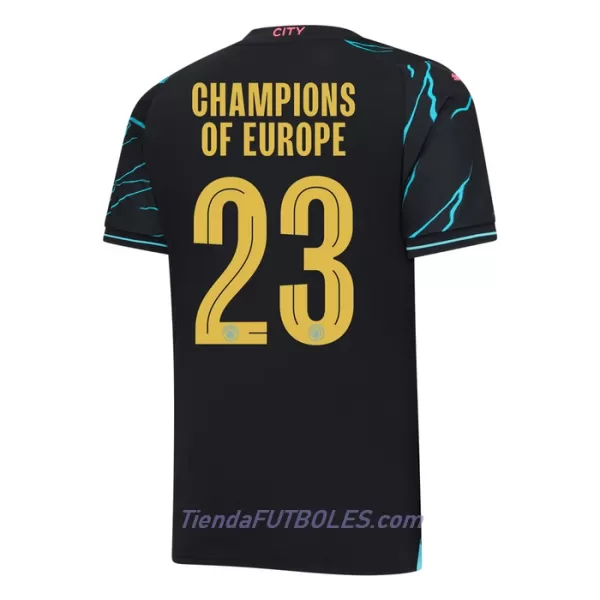 Camiseta Manchester City Champions of Europe Hombre Tercera 23/24