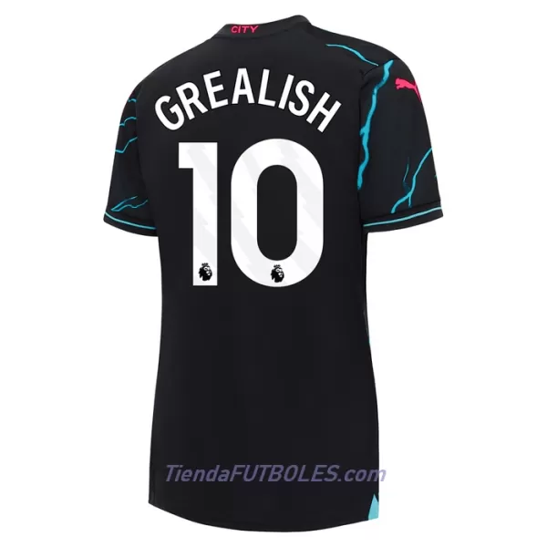 Camiseta Manchester City Grealish 10 Mujer Tercera 23/24