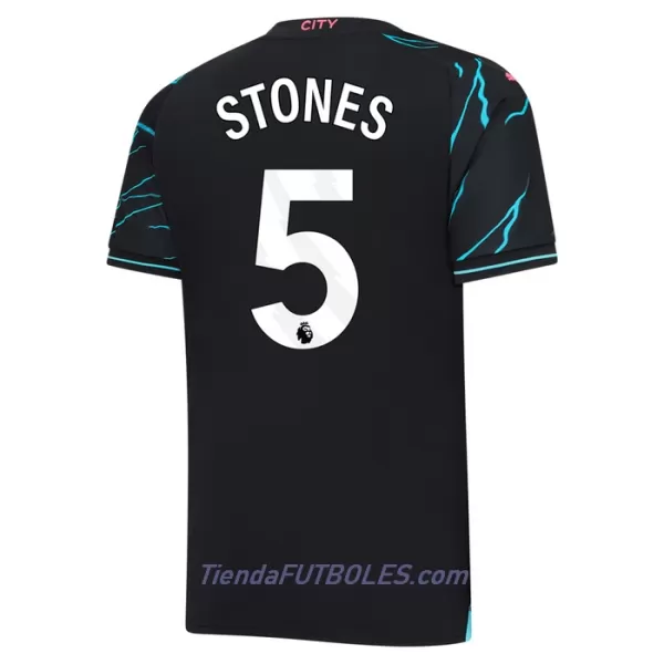 Camiseta Manchester City Stones 5 Hombre Tercera 23/24