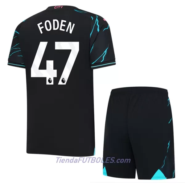 Conjunto Manchester City Foden 47 Niño Tercera 23/24