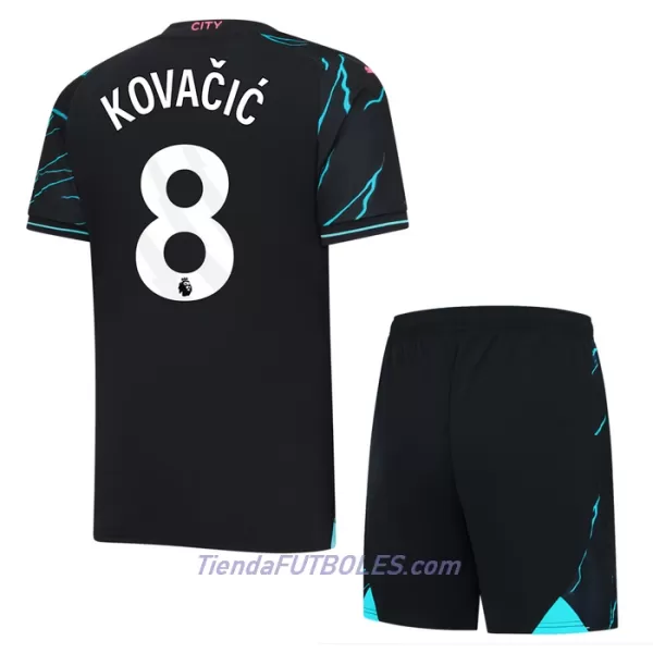 Conjunto Manchester City Kovacic 8 Niño Tercera 23/24