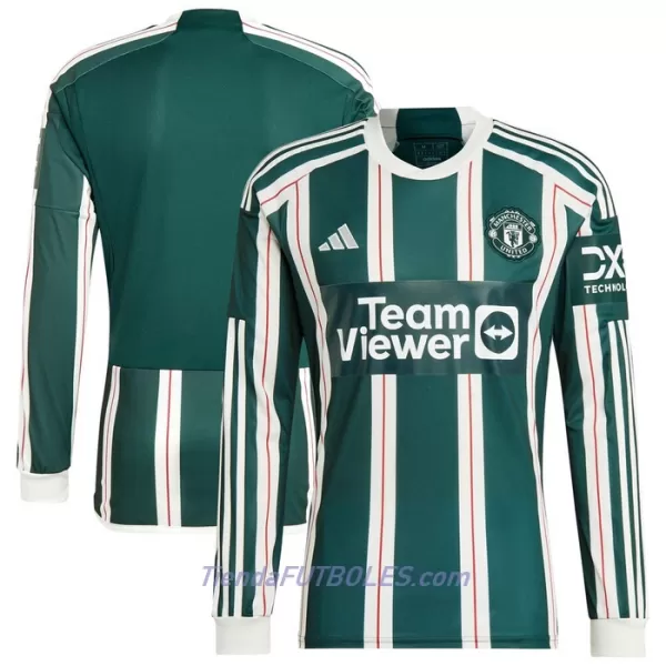 Camiseta Manga Larga Manchester United Hombre Segunda 23/24