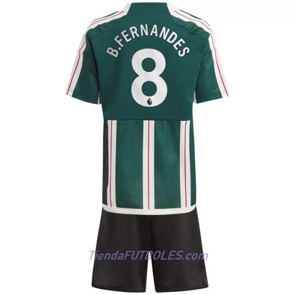 Conjunto Manchester United Bruno Fernandes 8 Niño Segunda 23/24