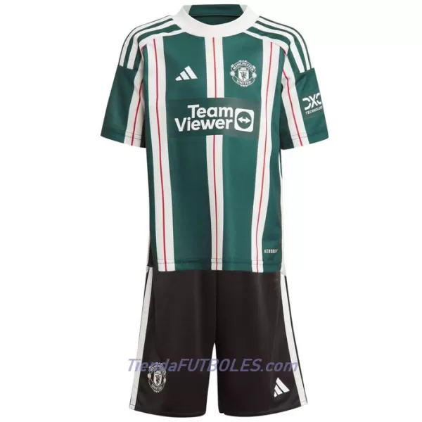 Conjunto Manchester United Bruno Fernandes 8 Niño Segunda 23/24