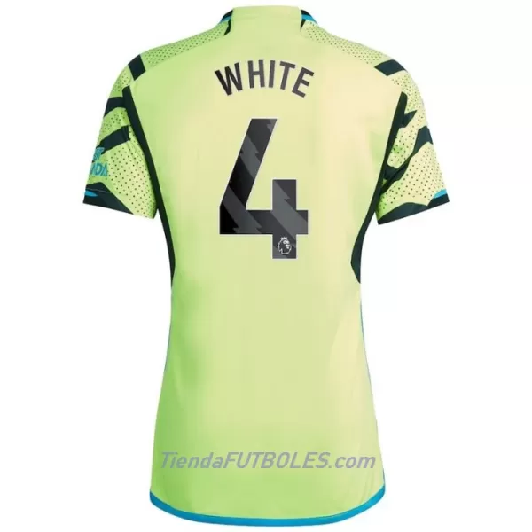 Camiseta Arsenal White 4 Hombre Segunda 23/24