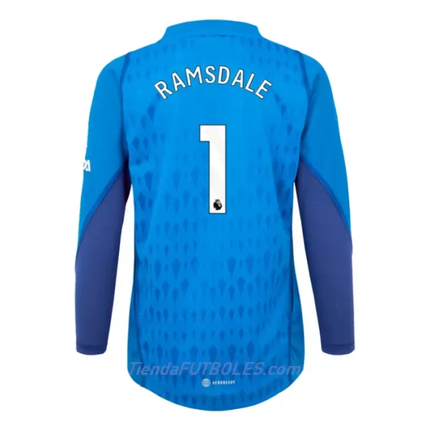Camiseta Portero Arsenal Ramsdale 1 Hombre Segunda 23/24 Manga Larga