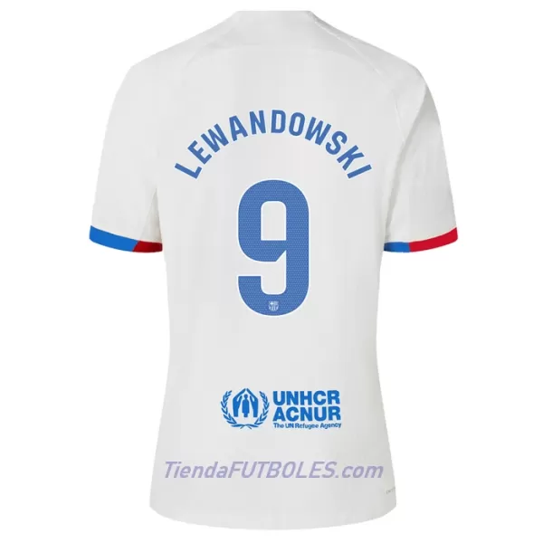Camiseta FC Barcelona Lewandowski 9 Hombre Segunda 23/24