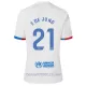 Conjunto FC Barcelona Frenkie de Jong 21 Niño Segunda 23/24