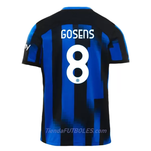 Camiseta Inter Milan Gosens 8 Hombre Primera 23/24