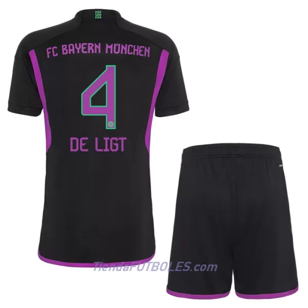 Conjunto FC Bayern de Múnich De Ligt 4 Niño Segunda 23/24