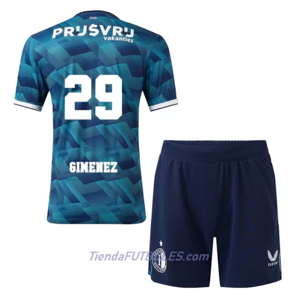 Conjunto Feyenoord Rotterdam Gimenez 29 Niño Segunda 23/24