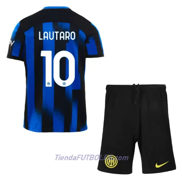 Conjunto Inter Milan Lautaro Martinez 10 Niño Primera 23/24