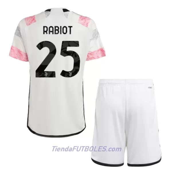 Conjunto Juventus Rabiot 25 Niño Segunda 23/24