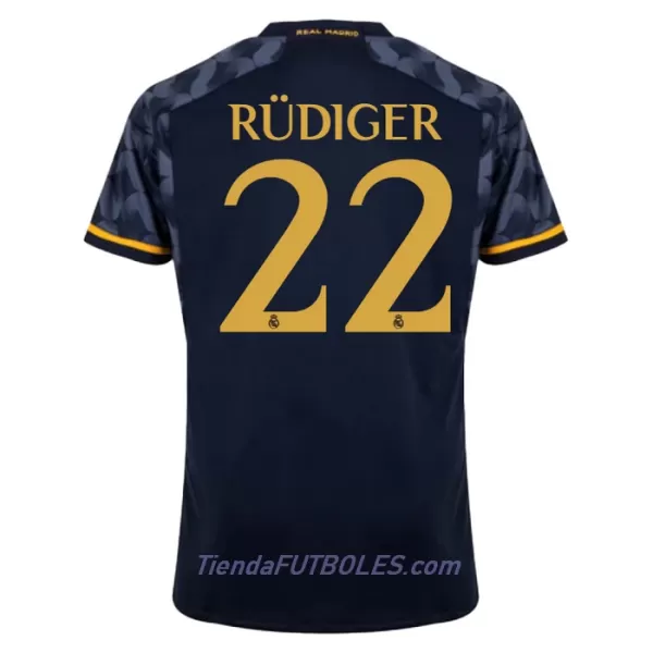 Camiseta Real Madrid Rudiger 22 Hombre Segunda 23/24