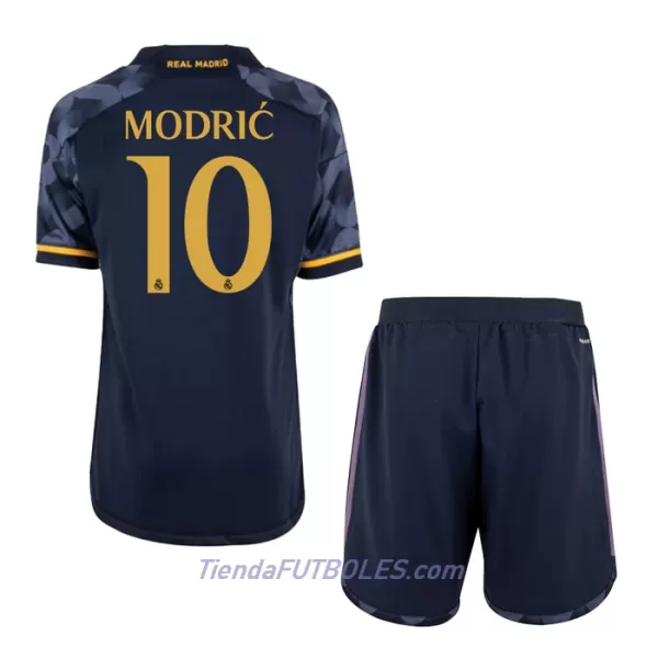 Conjunto Real Madrid Modrić 10 Niño Segunda 23/24